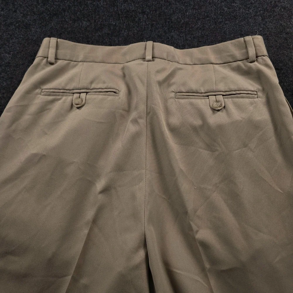 Polo Ralph Lauren Mens (Fits 32x28) Khaki Tan Pleated Pants Chino Trousers 32x30